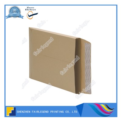 Wholesale high quality promotional kraft paper gusset envelope