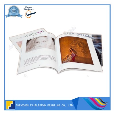 Offset Printing Type Paper Product Material fashion magazine with perfect binding