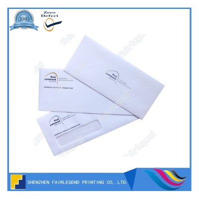 Business envelope printing with window