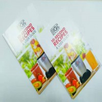 Factory Custom  Color Softcover Food  Recipe Book/Booklet /Cookbook/Menu Printing