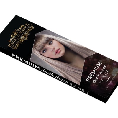 Custom high quality hair extension packaging box