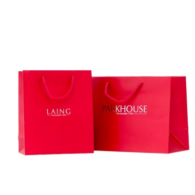 Custom Professional High Quality Foil Stamping Shopping Bags with Logo Print